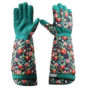 Gardening Gloves for Women Breathable Long Garden Gloves with Grip Thorn-Proof Leather Work Gardening Gloves