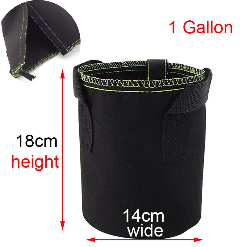 1/2/3 gallon Plant Grow Bags Nursery pots Veg Potato Transplanting planting Flower Pots Self-Adhesion Fabric Supplies Garden To