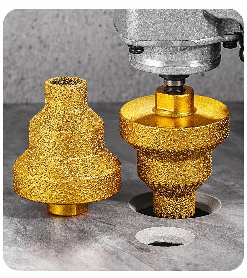 M10 Diamond Chamfer Router Bits Hole Saw Milling Tile Cutter Marble Concrete Reamer Masonry Drilling Crowns Construction Tools