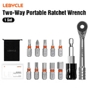 Two-Way Portable Ratchet Wrench set Portable 60 Tooth Ratchet Wrench Torque Screwdriver High Quality Bike Repair Tools