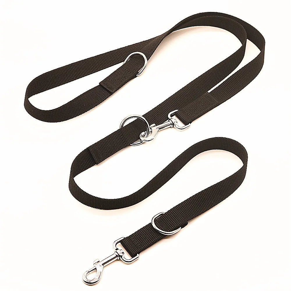 Outdoor Dog Leashes Dog Chain Control Dog Lead Leash Adjustable Training Double Ended 2.5M Police Style Safety Pet Dogs Walking