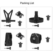 Accessories Kit for Insta 360 X5 X4 x3 Chest Mount Head Strap Backpack Clip Holder Wrist Strap for Insta 360 X5 X4 X3 Accessory