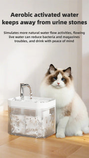 Cat Water Bowl Automatic Pet Fountain Cat Water Fountain Pet Water Dispenser Automatic Drinking Dispenser for Small Medium Pets