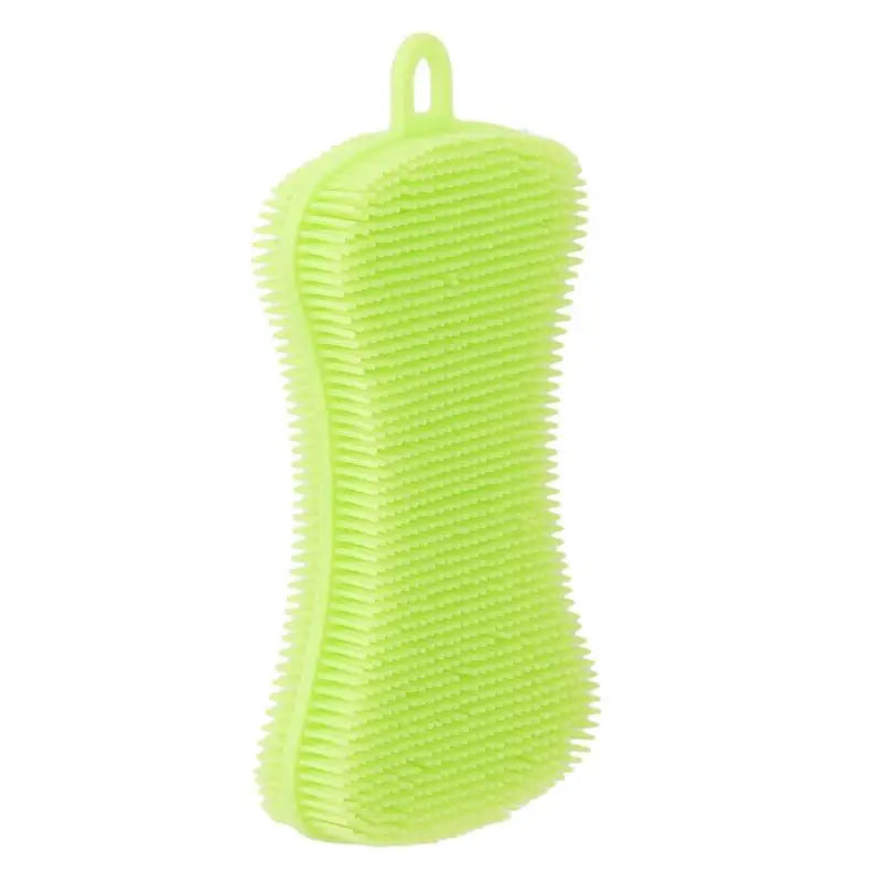 Kitchen Silicone Sponge Dish Washing Scrubber Household Dishes Cleaning Sponge Kitchen Gadgets Brush Accessories