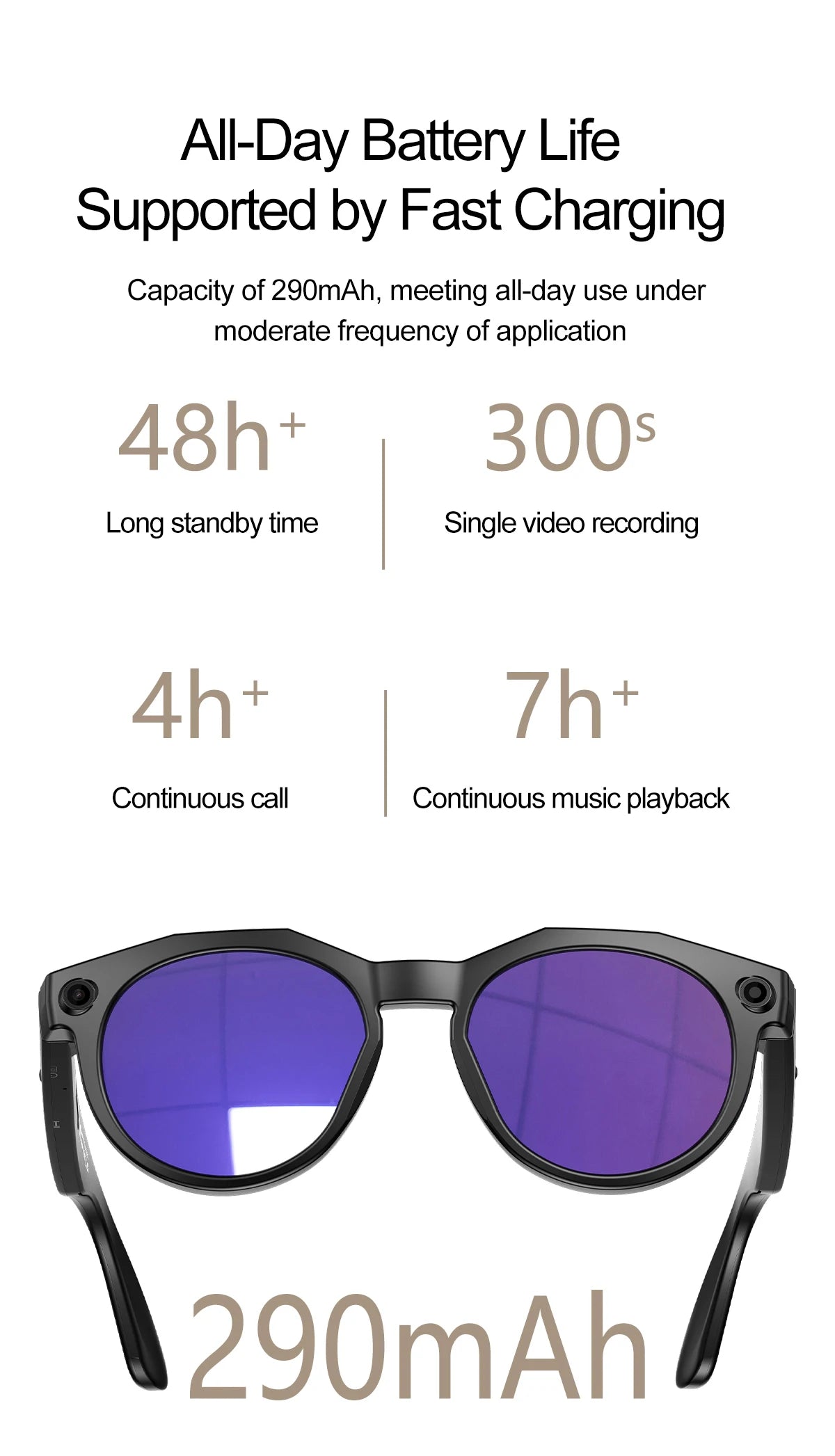 2026New800W Camera AI Glasses Men Color-Changing Smart Translation Glasses Photo Video Recording Waterproof Call SmartSunglasses