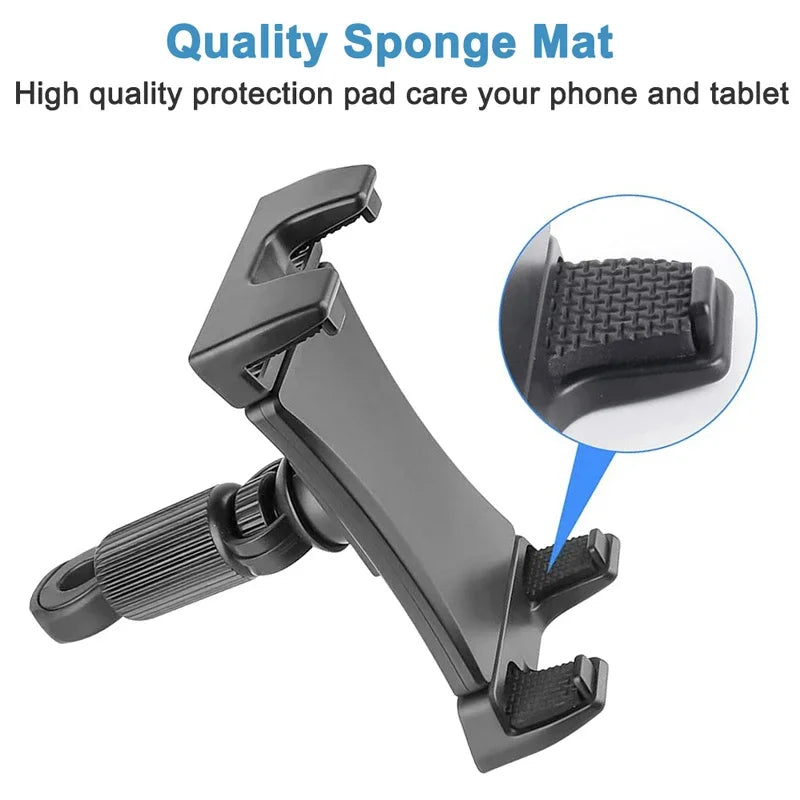 Homhu Bike Tablet Holder Indoor Gym Treadmill Handlebar Clip Tablet Mobile Phone Stand Bracket for iPad Air 10.9 Pro 12.9 Inch