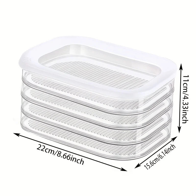 3/4 layer, can stack food storage containers, refrigerator storage boxes, meat fresh-keeping boxes, cooked food storage boxes,