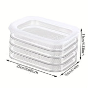 3/4 layer, can stack food storage containers, refrigerator storage boxes, meat fresh-keeping boxes, cooked food storage boxes,