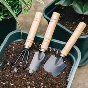 3PC/1Set Mini Gardening Tools Set Portable Small Gardening Tool With Handles Shovel Rake Indoor Gardening Planting Flower Tools