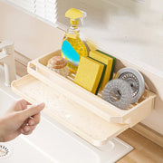 Kitchen Sink Organizer Drain Rack Self-draining Shelf Sponge Holder Dishcloth Faucet Storage Soap Drainer Kitchen Accessories