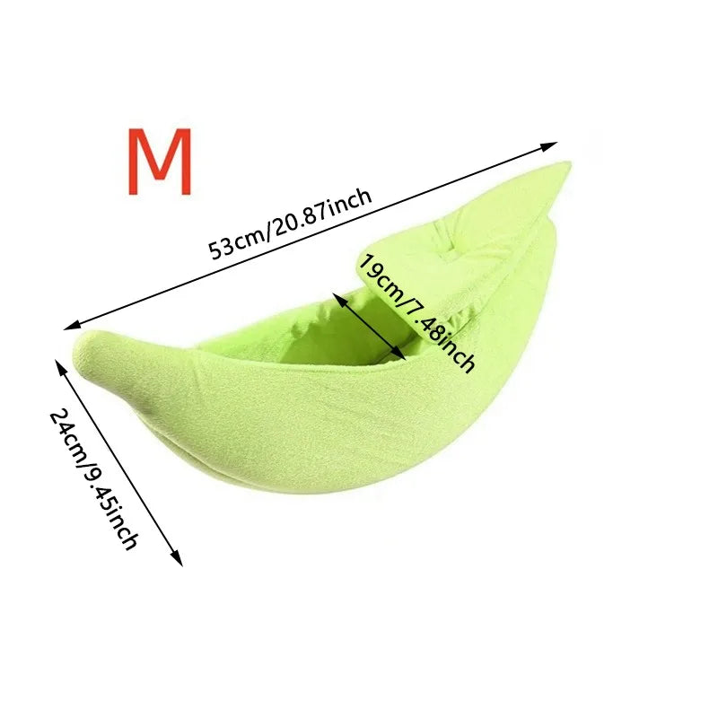 Banana Cat Bed House For Winter Funny Cute Cozy Cat Mat Beds Warm Durable Portable Pet Basket Kennel Dog Cushion Cat Supplies