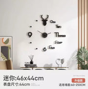 Living Room Wall Clocks Art Mural Luxury Large Aesthetic Modern Wall Watch Creative Large Silent Reloj De Pared Home Decoration