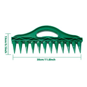 Garden Seed Seeder Durable Plastic Hand Dibbler Garden Seeder Tool 12-Hole Fast Seeding Waterproof Planting Aid Garden Tools
