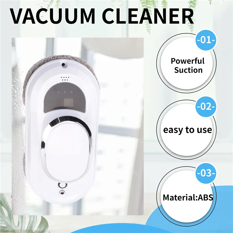 RALCA-Window Cleaner Robot Smart Glass Cleaning Robotic Strong Suction Remote Control Window Cleaning Robot