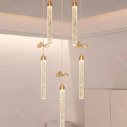 Modern home decoration salon lamps for living room smart crystal Pendant lights dining room indoor lighting