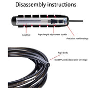 Sports Jump Rope Gym Fitness Home Exercise Professional Skipping Speed Steel Cable Adjustable Student Workout Jumping Ropes