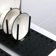 Kitchen Organizer Sink Drain Shelf Dish Drying Rack Telescopic Pan Bowl Stand Storage Drawer Adjustable Holder Home Accessories