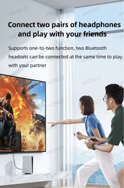 for PS5 PS4 TV Computer Bluetooth Headset Wireless Audio Transmitter Bluetooth 5.3 Audio Adapter Driver-free/Plug and Play