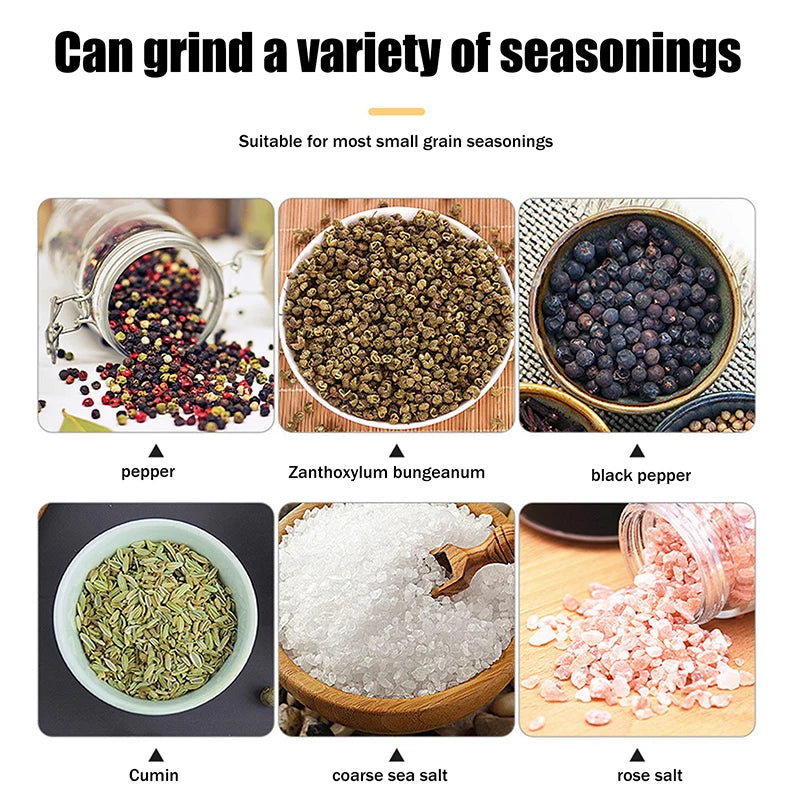 Kitchen Essential Wood Pepper Mill,Adjustable Grinder for Fresh Flavor,CeramicMechanism,Perfect Housewarming or Host Gift,3Sizes