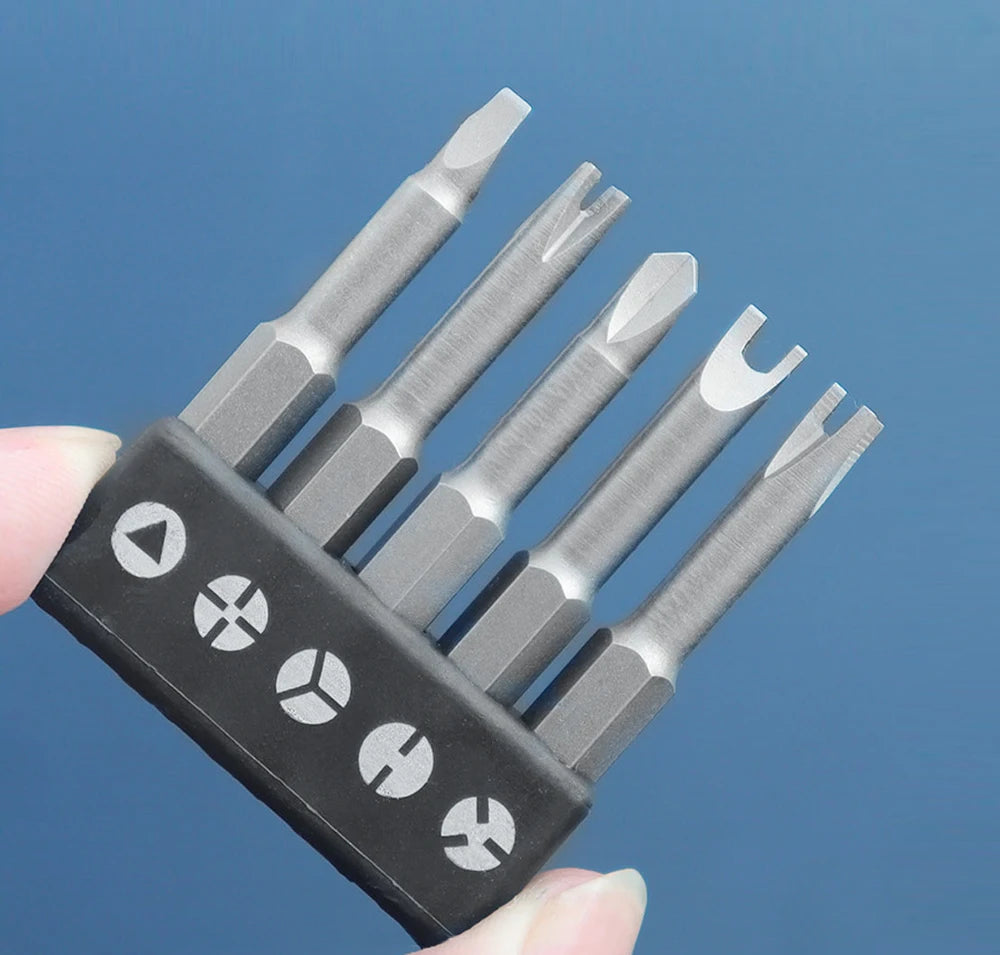 Screwdriver Bit Tool Kit Special-shaped Screwdriver Set 50mm U-shaped Y-Type Triangle Inner Cross Three Points