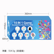 Sports Accessories Set S225 for Switch 2,15 in 1 Family Accessories Kit for Switch 2 Sports Games:Tennis Rackets,Sword Grips,Etc