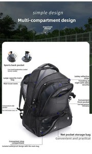 Basketball Backpack Large Sports Equipment Bag with Ball Holder & Shoe Compartment Sport Bags for Soccer, Volleyball,Gym, School