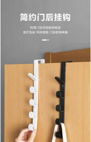 Plastic Hook Cabinet Door Hanging Rack Gadgets Holders Desk Shelves Kitchen Utensils Storage Organizer Bathroom Accessories