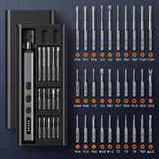 Electric Screwdriver Set Precision Power Tool Kit  Rechargeable With LED Light 30 Bits For PC Mobile Phone Repair Tools DIY Hand