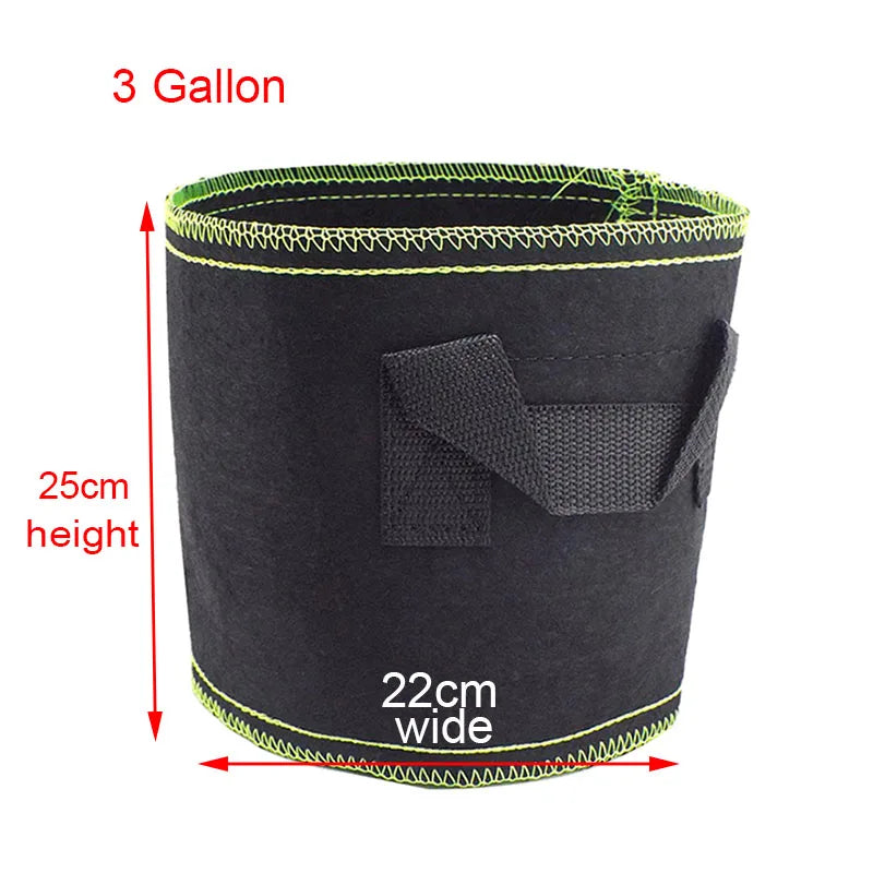 1/2/3 gallon Plant Grow Bags Nursery pots Veg Potato Transplanting planting Flower Pots Self-Adhesion Fabric Supplies Garden To