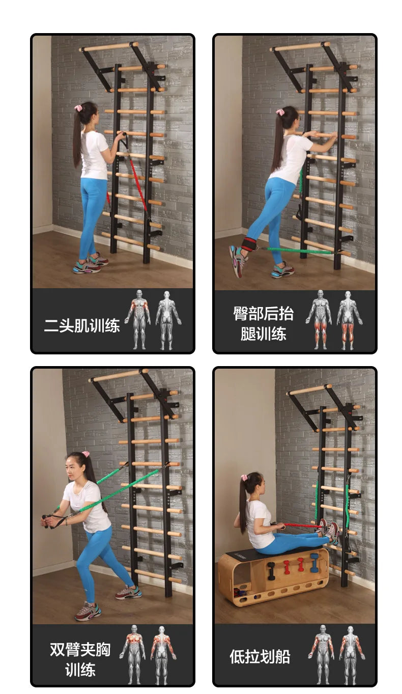 Home Fitness Equipment Indoor Training rib Frame, Climbing and Dance Room, Leg Pressing Stretching, Single Parallel Bar
