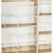 1 layered shelf, refrigerator storage shelf, kitchen storage shelf, toy figurine storage shelf, cosmetics layered storage shelf