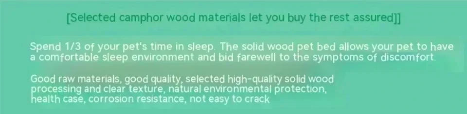 Simple Wooden Dog Bed Multifunctional Bedside Dog House Environmentally Friendly and Practical Pet Bed Light Luxury Dog Room