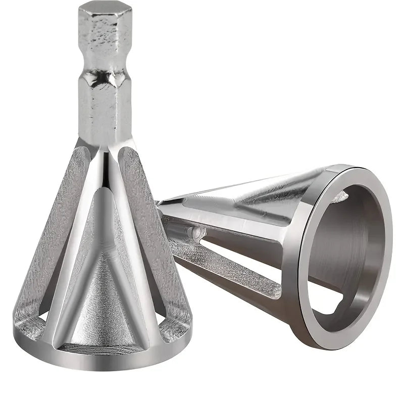 1pc Chamfering Tool, Chuck Drill Tool, Metal Deburring External Chamfering Tool, Grinding Angle Trimming, Suitable For Various C