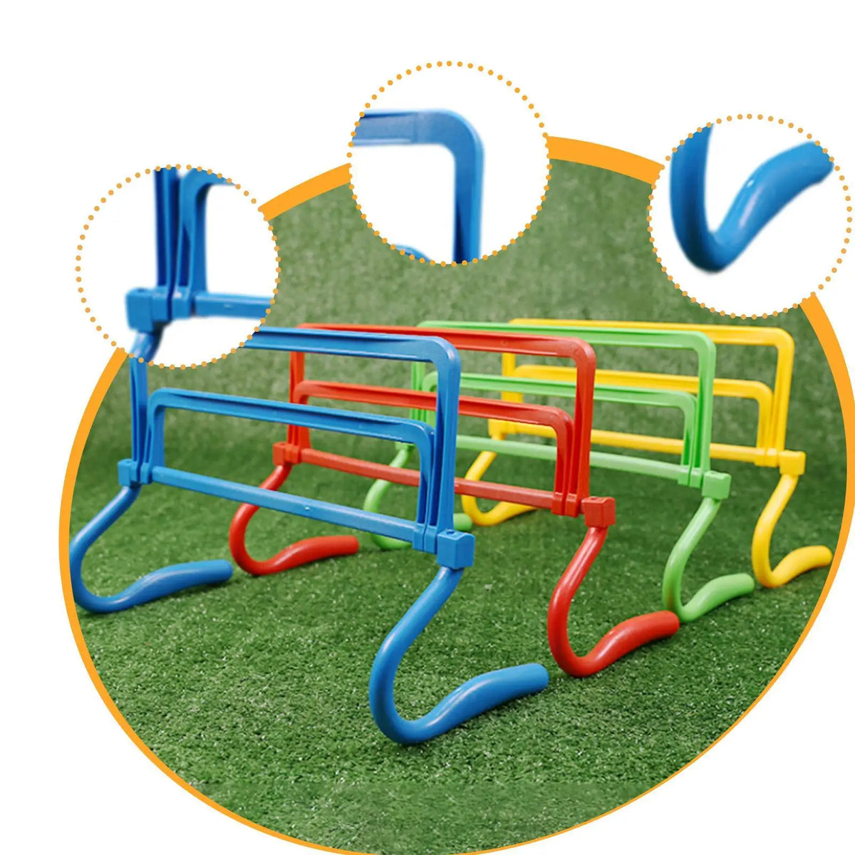 Agility Training Hurdle Jumping Bar Set for Coaching Obstacle Courses Soccer Fitness Training Speed Hurdles Power and Strength