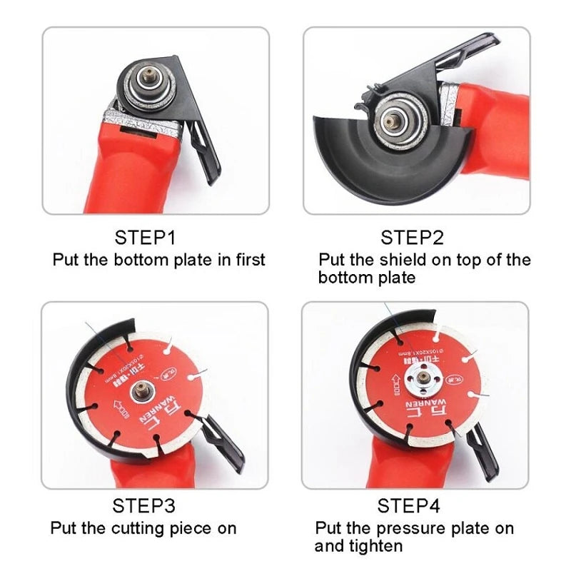 Hand Angle Grinder Base Balance Bracket Adjustable Thickened Steel Holder Cutting Machine Base Diy Woodworking Tools Protection