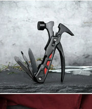 Outdoor Portable Repair Tool Claw Hammer Multi-Functional with Window Breaker Stainless Steel Pliers For Camping Tent Stakes