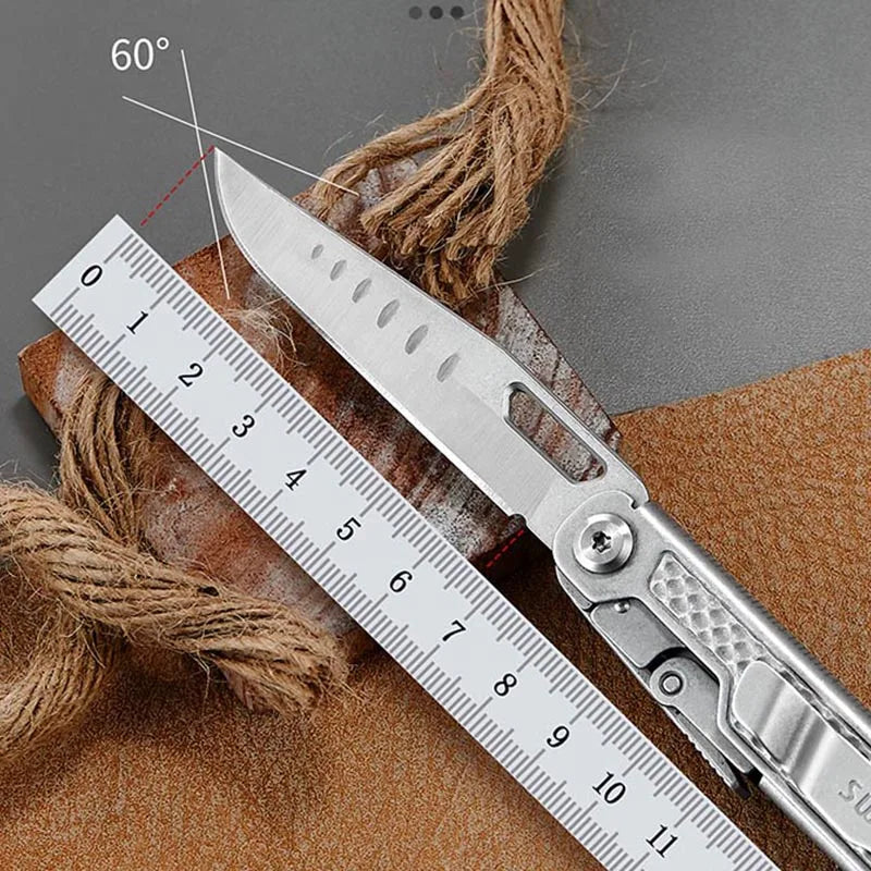 SWISS TECH 11 in 1 Mini Multitool Multi-function Tools with Scissors Screwdriver EDC Outdoor Survival Hand Tool