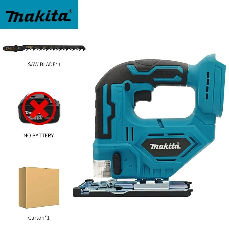 Makita Electric Jigsaw Power Tool Portable And Versatile Household Tools For Straight/Curve/Circular Cuts For Makita Batteries