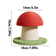 Cat Scratching Post Mushroom-shaped Modern Tower Tall Scratching Post for Cats for Kitten Exercise Mental Stimulation Physical