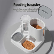 Feeder - Dual-purpose Drinking and Feeding Unit - Convenient, Simple, Large Capacity -Suitable for Small and Medium Dogs and cat