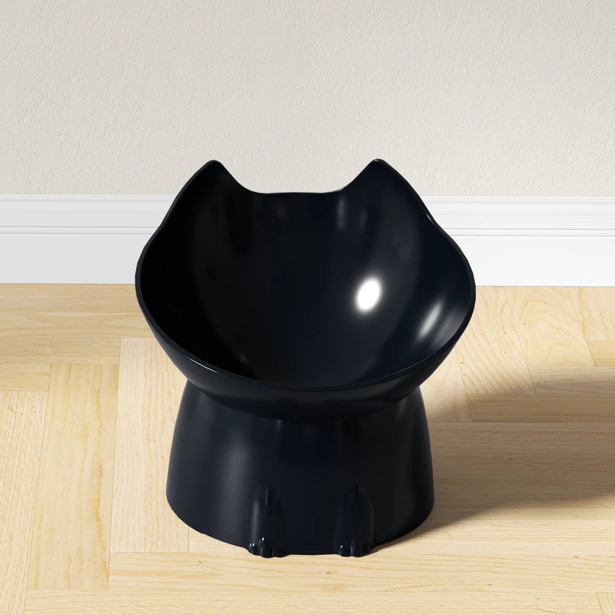 Elevated Pet Feeder for Cats & Dogs - Neck-Friendly, Anti-Tip Slanted Bowl for Food and Water