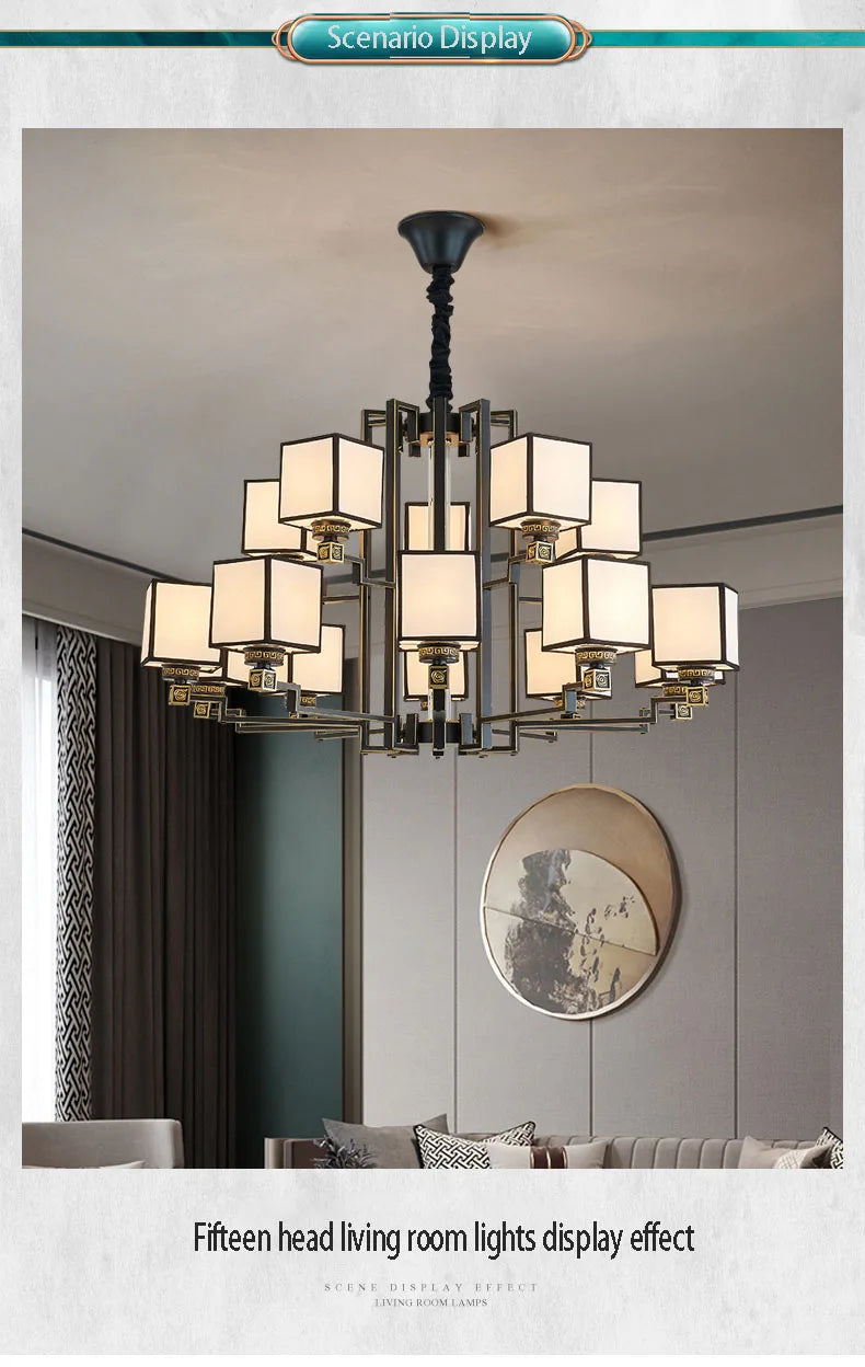 Living Room Light New Dining Room Light Bedroom Light Retro Home Lighting Fixtures Ceiling Chandelier Led Light Decoration Home