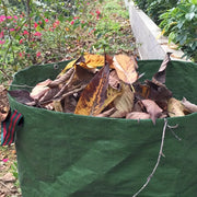 Garden garbage bag heavy-duty with handle, reusable outdoor courtyard garden bag, foldable leaf and garbage recycling bag