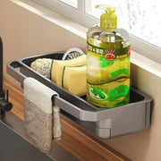 Kitchen Sink Organizer Drain Rack Self-draining Shelf Sponge Holder Dishcloth Faucet Storage Soap Drainer Kitchen Accessories