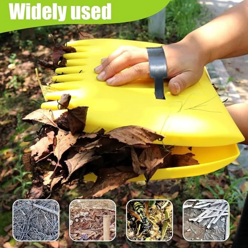 Lightweight Leaf Scoops Rubbish Collect Hand Rakes Grabber Leaf Pick Up Tools for Garden Cleaning Yard Grass Clippings