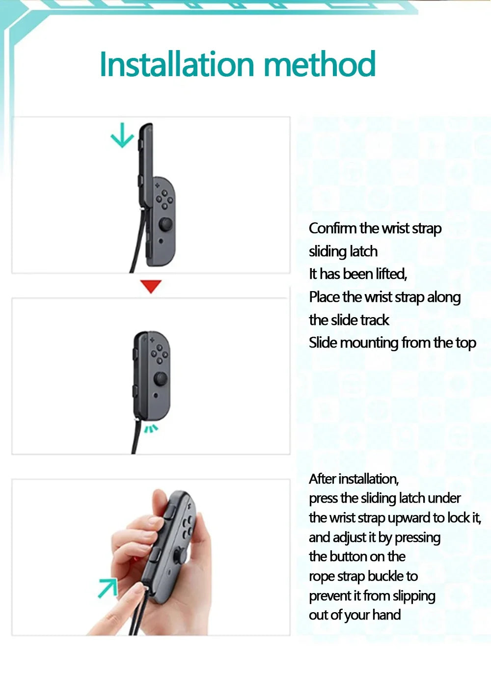 2025 Gaming Accessories Game Grip OLED Gamepad Controller Gamepad Hand Rope Joy-con Wrist Strap Laptop Video Games Accessories
