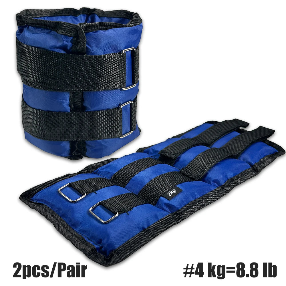 1Pair Wrist Ankle Weights, 2kg/4.4LBS, 3kg/6.6LBS, 4kg/8.8LBS Wrist Leg Arm Weights, Comfortable and Soft, Perfect for Fitness