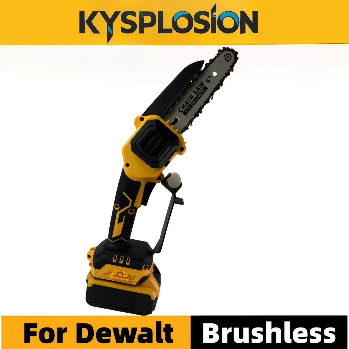 For DeWALT 18/20V Battery Inch Brushless Chainsaw Cordless Electric Chain Saw Woodworking Cutter Pruning Logging Power Tools