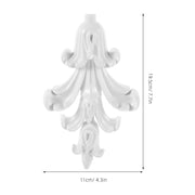 Background Wall Decoration Resin Carved Flower Onlay Decor For Living Room Home Ornament Wall Panel Decorative Applique