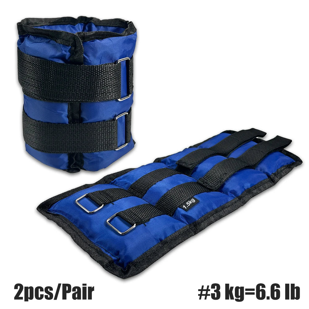 1Pair Wrist Ankle Weights, 2kg/4.4LBS, 3kg/6.6LBS, 4kg/8.8LBS Wrist Leg Arm Weights, Comfortable and Soft, Perfect for Fitness